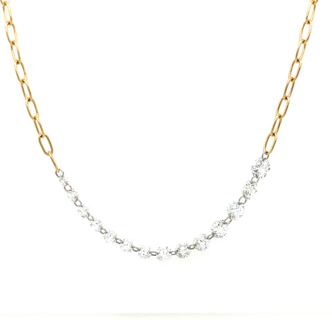 18K Diamond Cascade Necklace