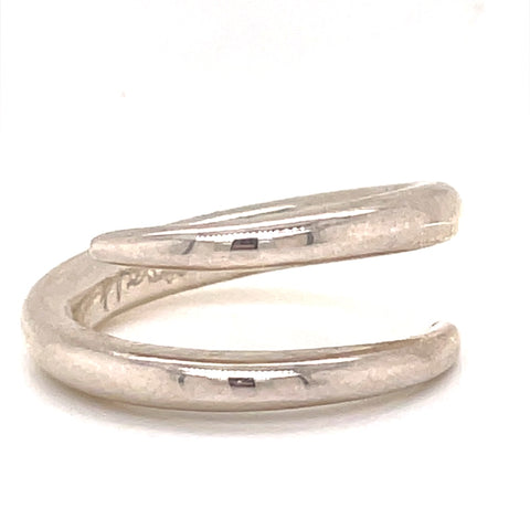 Men's Sterling Silver Free Form Fashion Ring