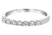 14 Karat White Gold Diamond Anniversary Ring