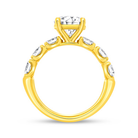 18 Karat Yellow Gold Engagement Ring