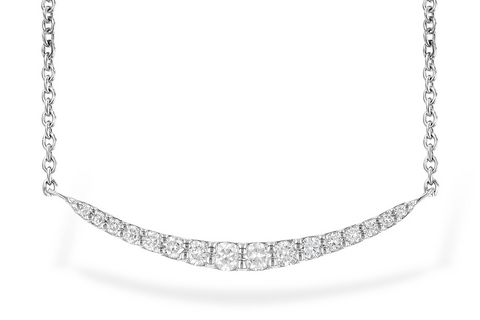 14 Karat White Gold Diamond Necklace