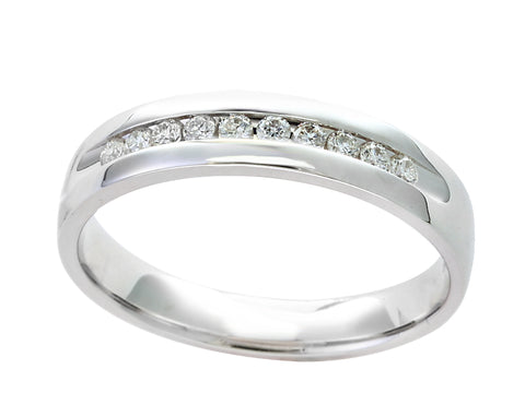 Diamond Wedding Bands - Men'