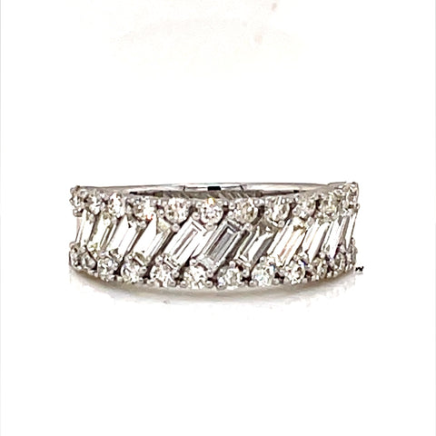 14 Karat White Gold Wedding Ring