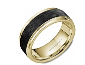 Precious Metal (No Stones) Wedding Bands - Men'