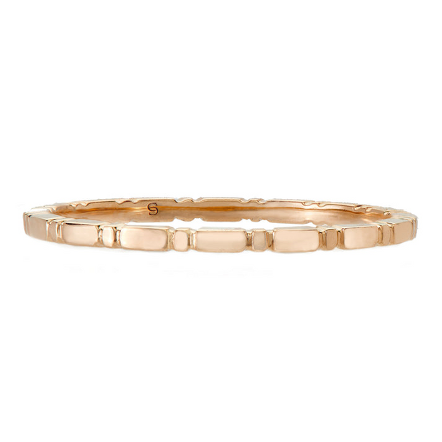 18 Karat Rose Gold Agnes Small Band