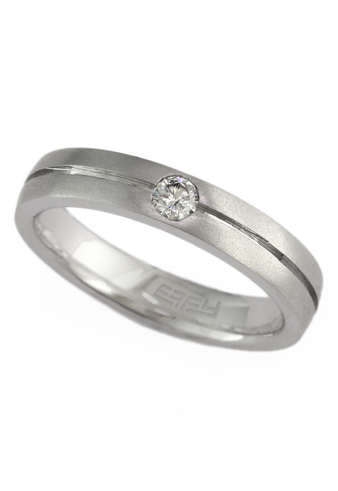 Diamond Wedding Bands - Men'